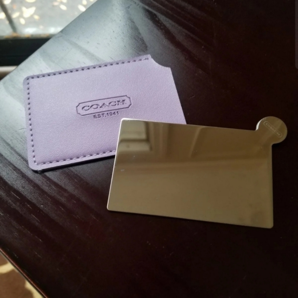 Coach pocket mirror